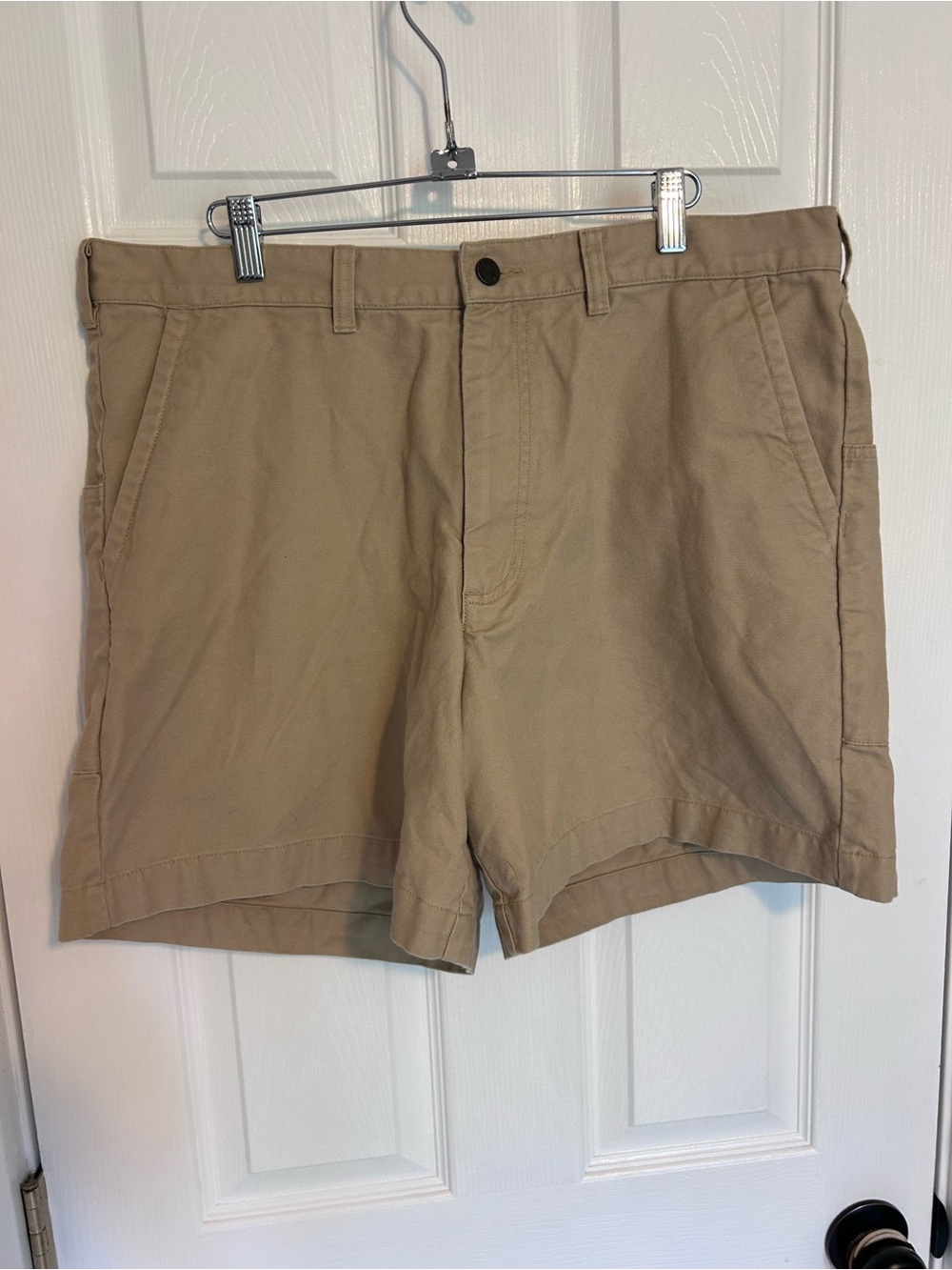 Patagonia Men's Tan Flat-Front Outdoor Shorts